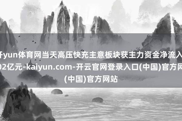 开yun体育网当天高压快充主意板块获主力资金净流入12.02亿元-kaiyun.com-开云官网登录入口(中国)官方网站