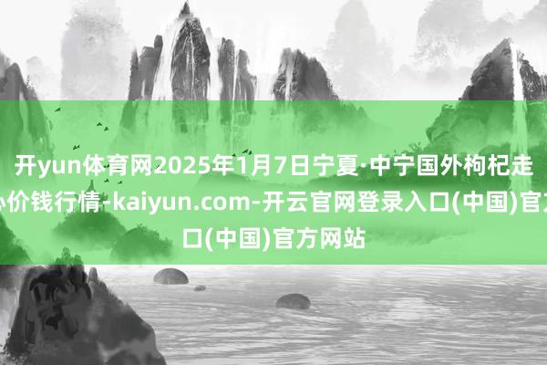 开yun体育网2025年1月7日宁夏·中宁国外枸杞走动中心价钱行情-kaiyun.com-开云官网登录入口(中国)官方网站