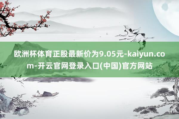 欧洲杯体育正股最新价为9.05元-kaiyun.com-开云官网登录入口(中国)官方网站