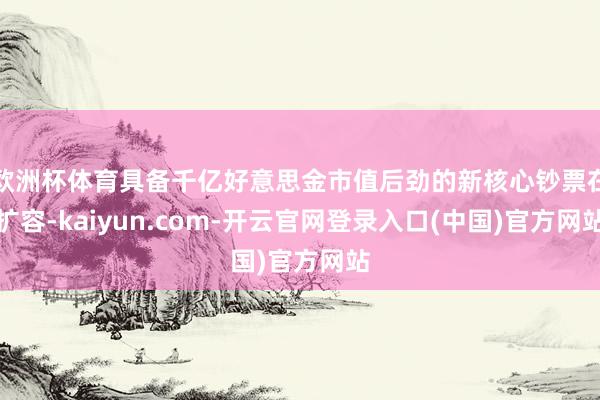 欧洲杯体育具备千亿好意思金市值后劲的新核心钞票在扩容-kaiyun.com-开云官网登录入口(中国)官方网站